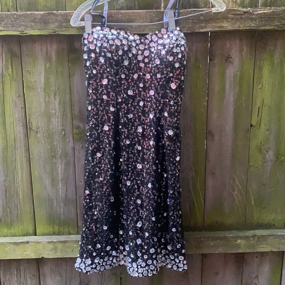 Jeweled strapless dress sz. 2